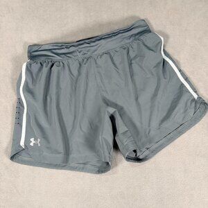 Under Armour Men's Speedpocket 5" Running Shorts Gray Athletic Gym Workout Large